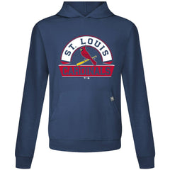 St. Louis Cardinals Levelwear Relay Banner Arch Pullover Hoodie - Navy Hoodies