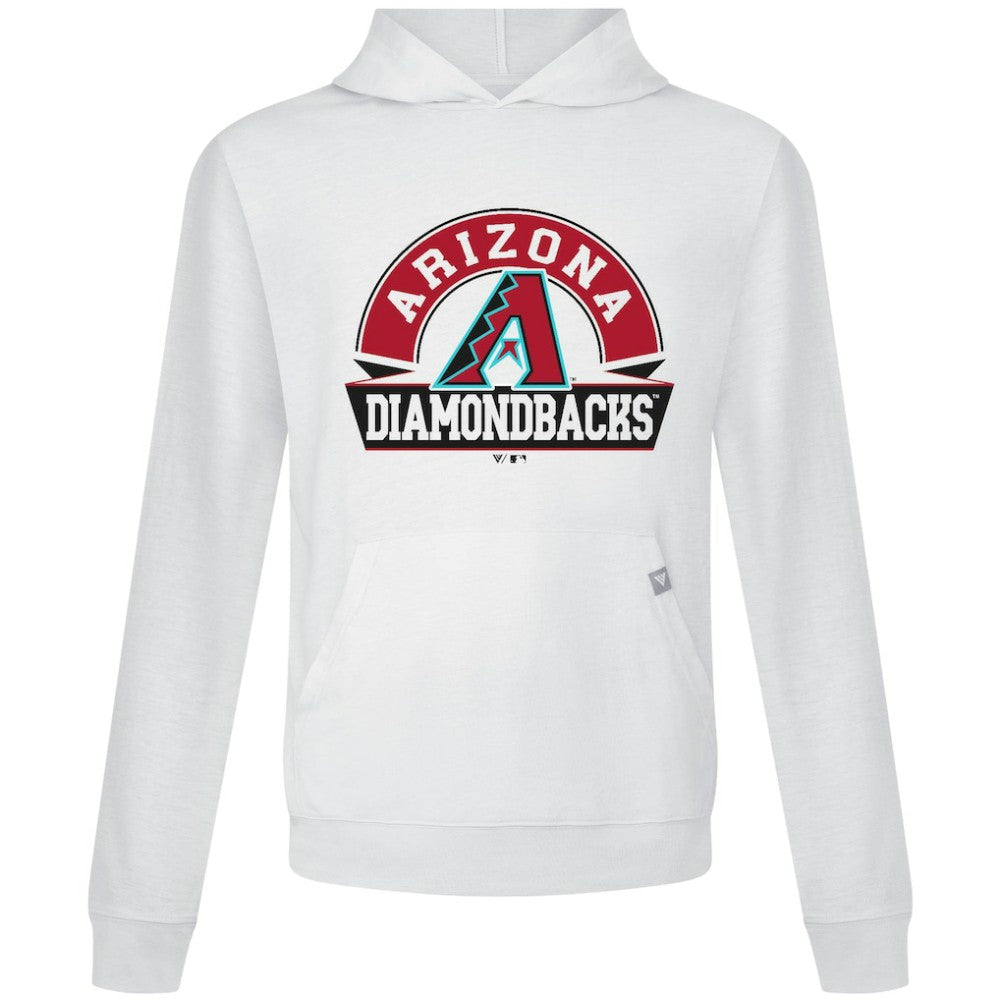 Arizona Diamondbacks Levelwear Relay Banner Arch Pullover Hoodie - White Hoodies