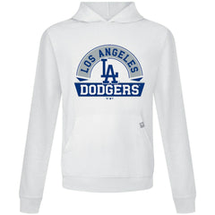 Los Angeles Dodgers Levelwear Relay Banner Arch Pullover Hoodie - White Hoodies