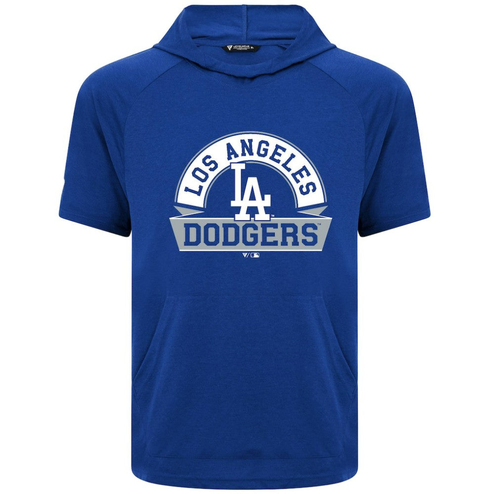 Los Angeles Dodgers Levelwear Phase Banner Arch Hoodie T-Shirt - Royal Hoodies