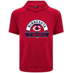 Minnesota Twins Levelwear Phase Banner Arch Hoodie T-Shirt - Red Hoodies