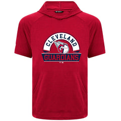 Cleveland Guardians Levelwear Phase Banner Arch Hoodie T-Shirt - Red Hoodies