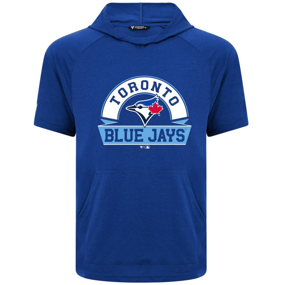 Toronto Blue Jays Levelwear Phase Banner Arch Hoodie T-Shirt - Royal Hoodies