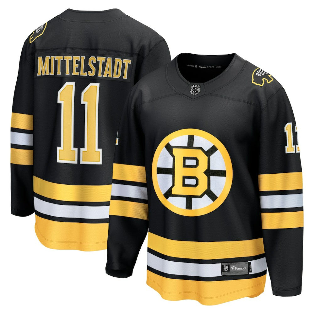 NHL Casey Mittelstadt Boston Bruins Fanatics Home Breakaway Player Jersey - Black