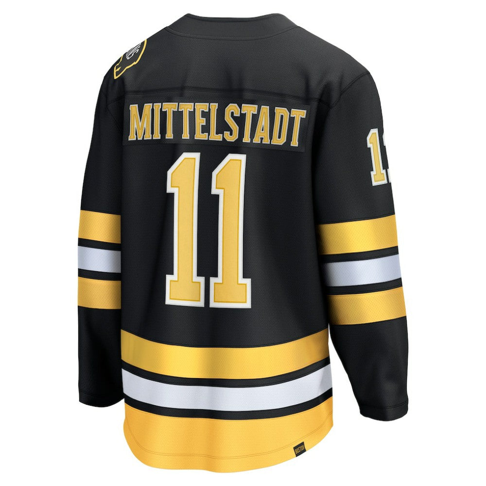NHL Casey Mittelstadt Boston Bruins Fanatics Home Breakaway Player Jersey - Black