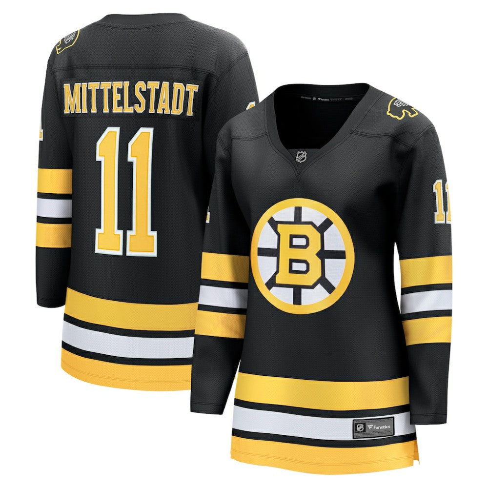 NHL Casey Mittelstadt Boston Bruins Fanatics Women's Home Breakaway Player Jersey - Black