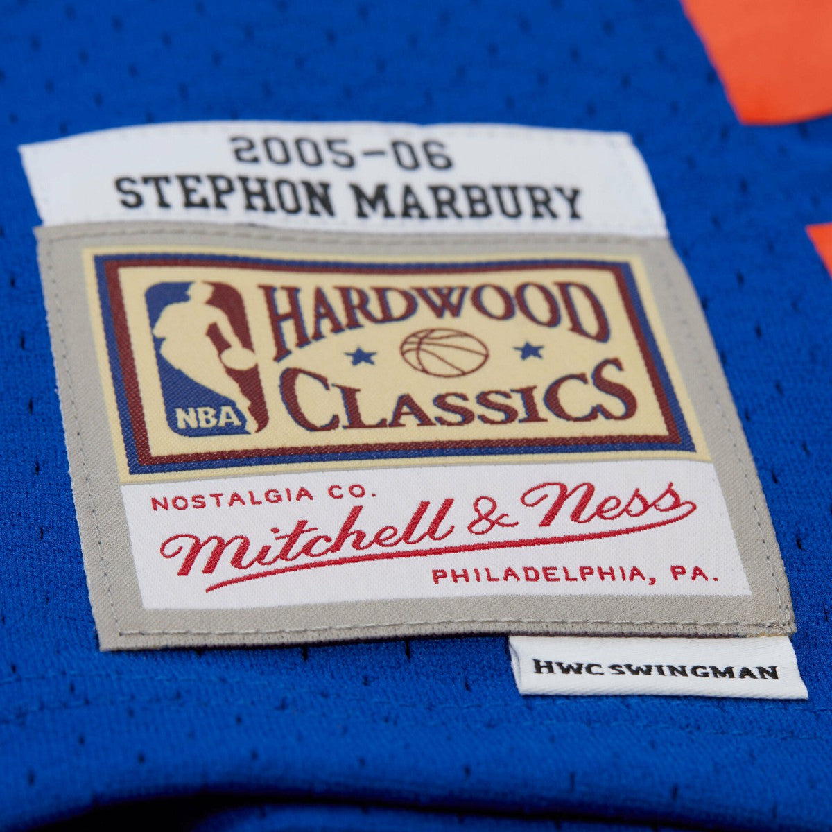 Stephon Marbury New York Knicks 2005/06 Hardwood Classics Swingman Jersey Blue