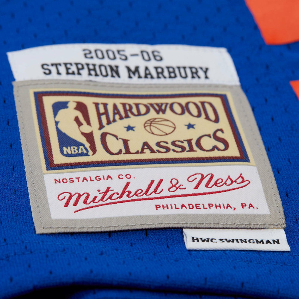 Stephon Marbury New York Knicks 2005/06 Hardwood Classics Swingman Jersey Blue