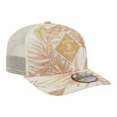 Boston Red Sox New Era Tonal Palm 9SEVENTY Adjustable Trucker Hat - Tan Hats