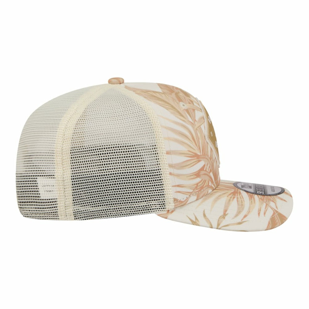 Boston Red Sox New Era Tonal Palm 9SEVENTY Adjustable Trucker Hat - Tan Hats