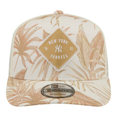 New York Yankees New Era Tonal Palm 9SEVENTY Adjustable Trucker Hat - Tan Hats