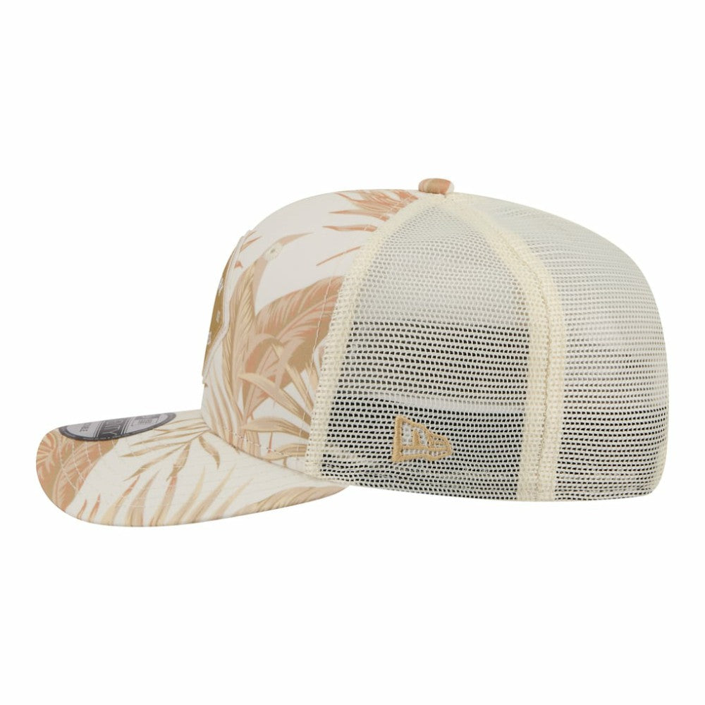 New York Yankees New Era Tonal Palm 9SEVENTY Adjustable Trucker Hat - Tan Hats