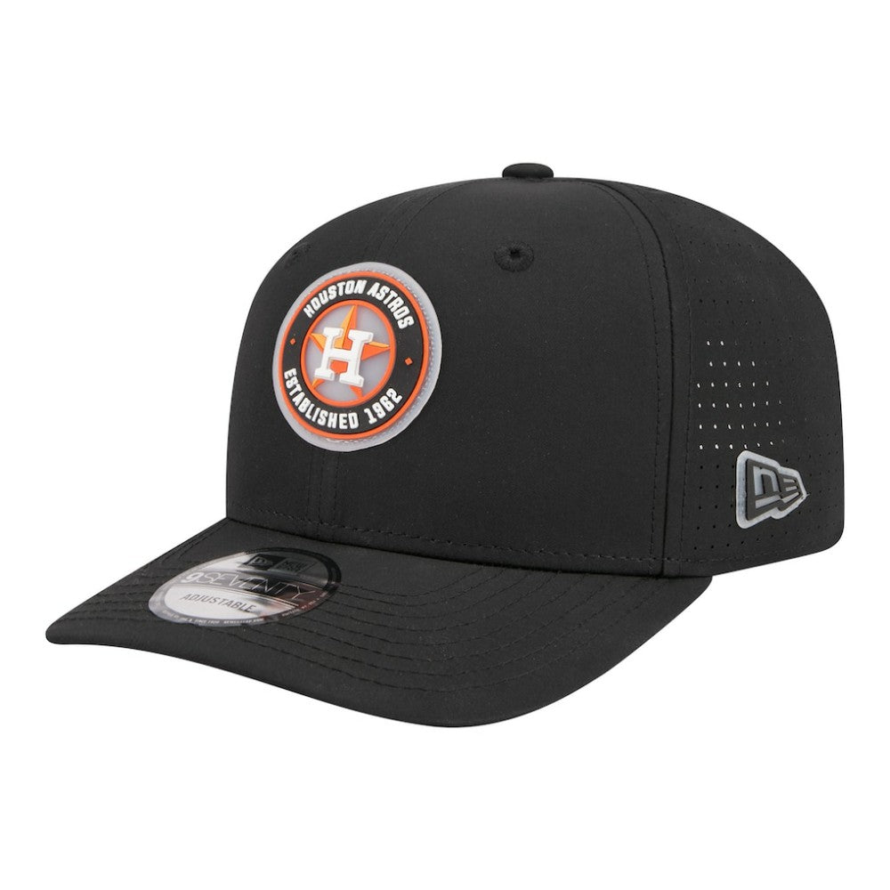 Houston Astros New Era Circle 9SEVENTY Adjustable Hat - Black Hats