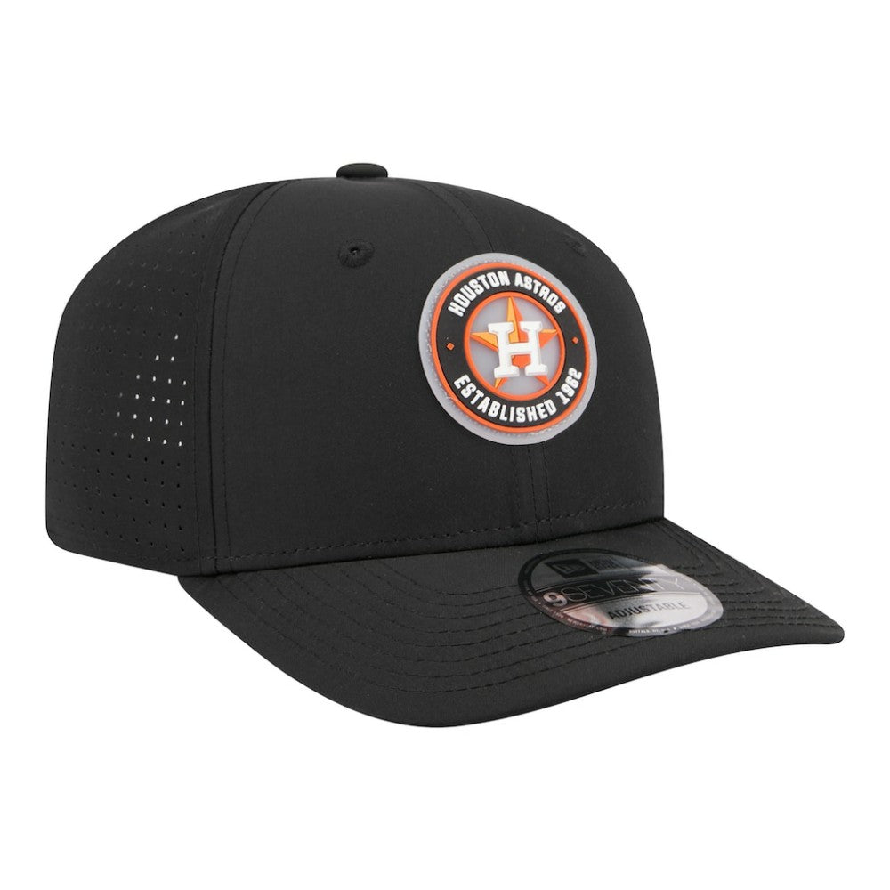 Houston Astros New Era Circle 9SEVENTY Adjustable Hat - Black Hats