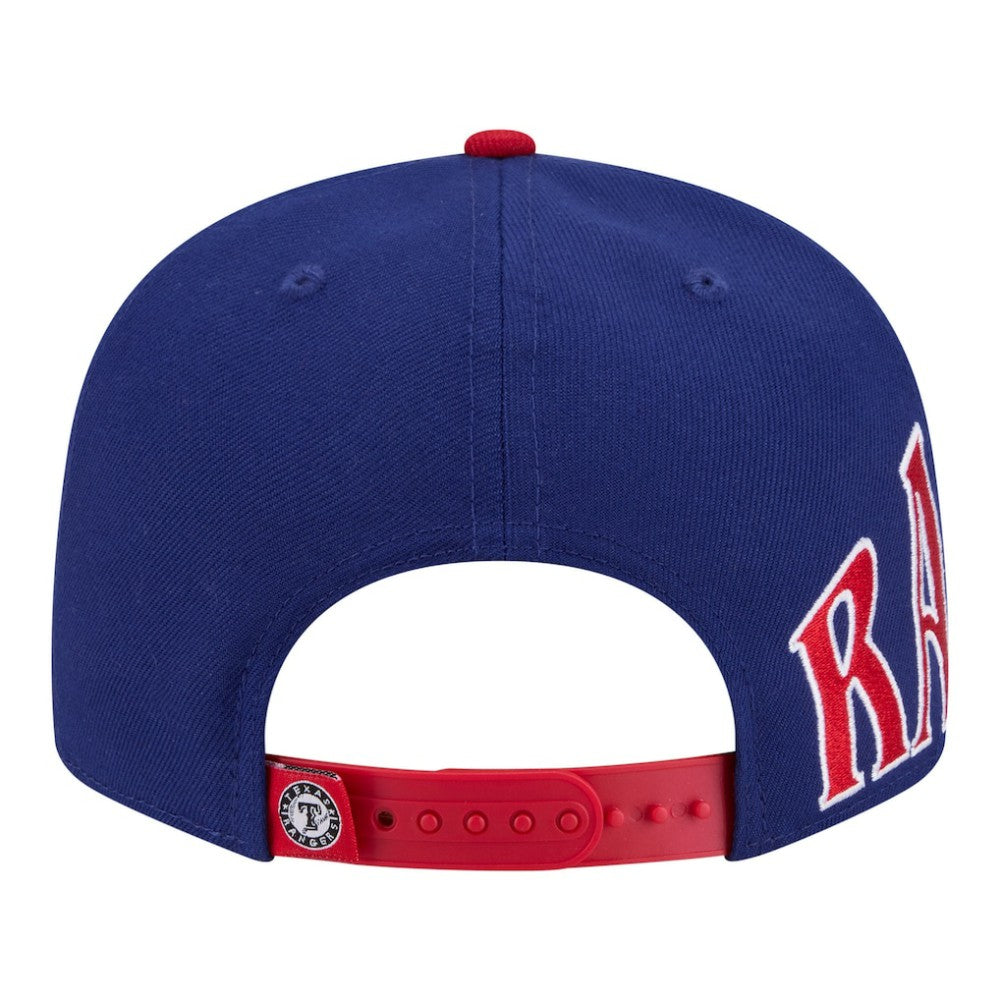 Texas Rangers New Era Stretched Two-Tone 9FIFTY Adjustable Hat - Royal/Red Hats