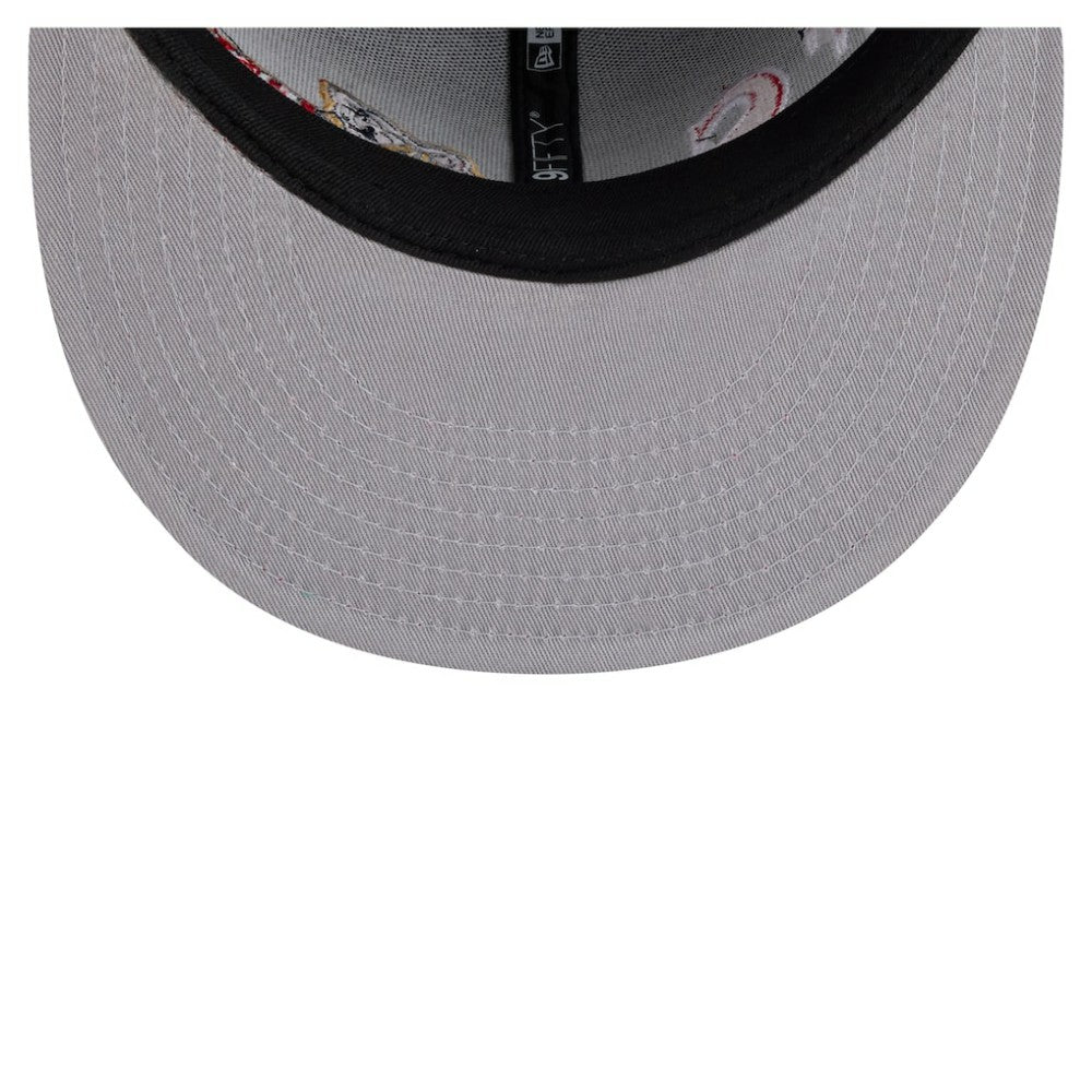 Atlanta Braves New Era Stretched Two-Tone 9FIFTY Adjustable Hat - Navy/Red Hats