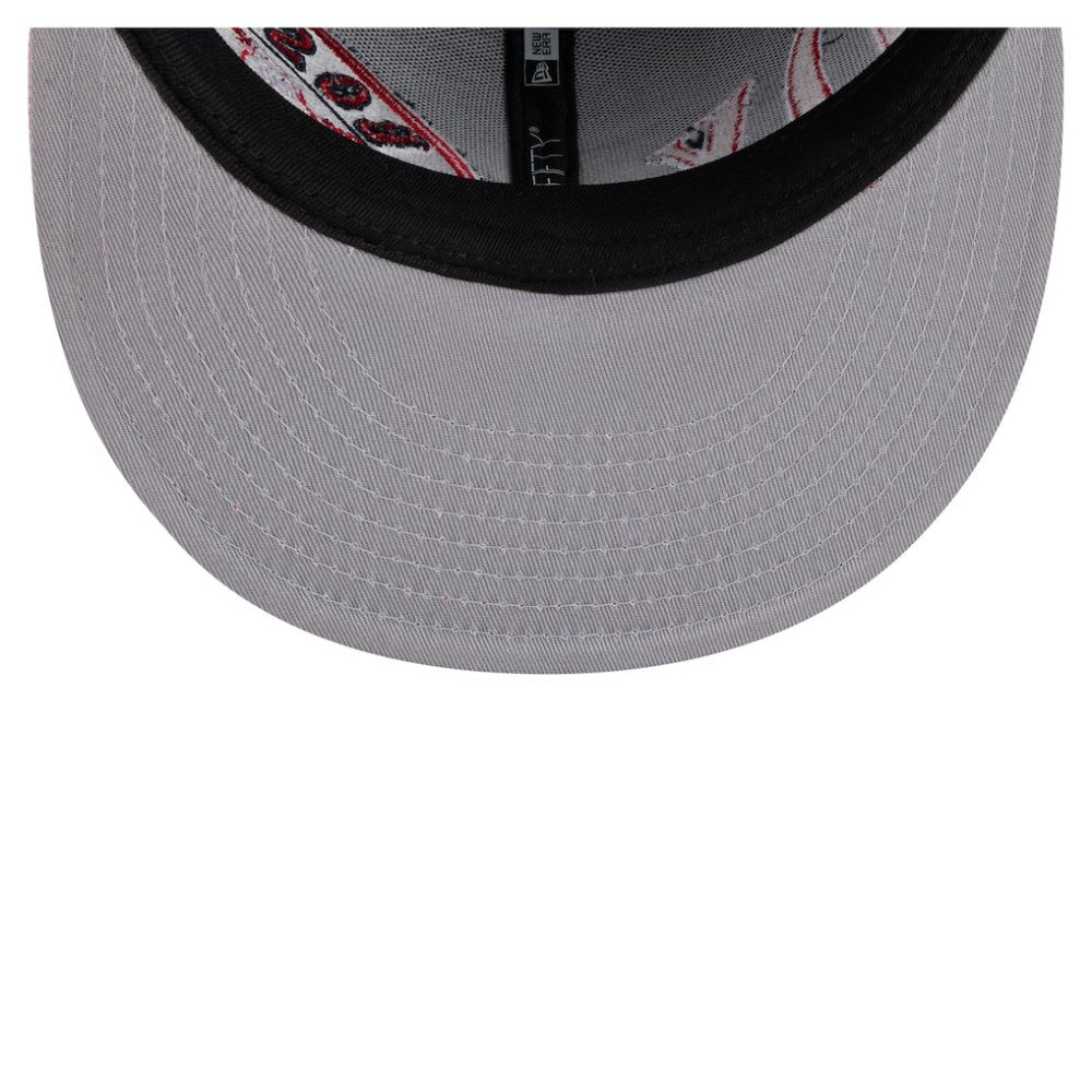 Boston Red Sox New Era Stretched Two-Tone 9FIFTY Adjustable Hat - Navy/Red Hats