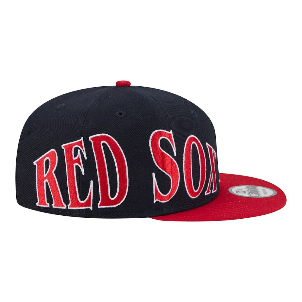 Boston Red Sox New Era Stretched Two-Tone 9FIFTY Adjustable Hat - Navy/Red Hats