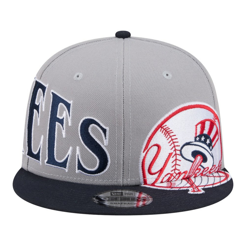 New York Yankees New Era Stretched Two-Tone 9FIFTY Adjustable Hat - Gray/Navy Hats