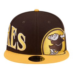 San Diego Padres New Era Stretched Two-Tone 9FIFTY Adjustable Hat - Brown/Gold Hats