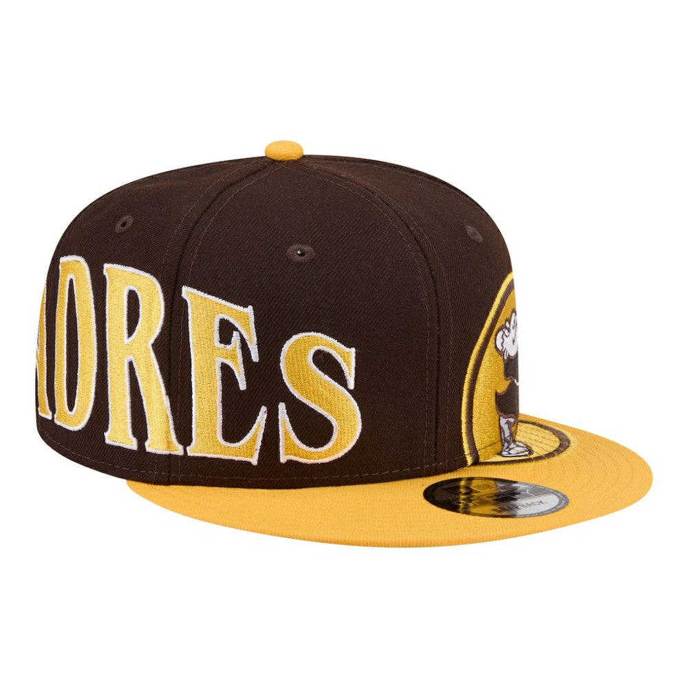 San Diego Padres New Era Stretched Two-Tone 9FIFTY Adjustable Hat - Brown/Gold Hats
