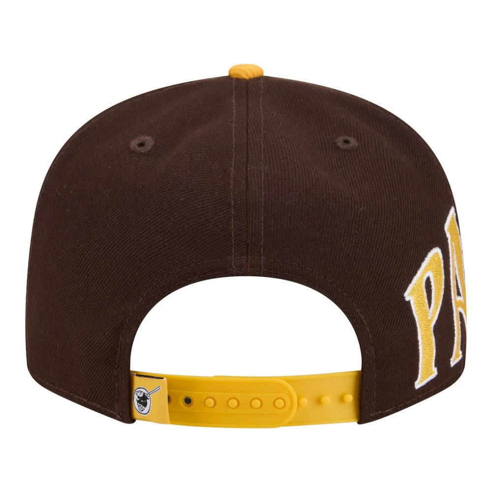 San Diego Padres New Era Stretched Two-Tone 9FIFTY Adjustable Hat - Brown/Gold Hats
