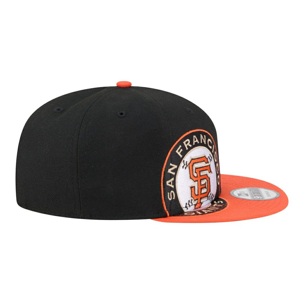 San Francisco Giants New Era Stretched Two-Tone 9FIFTY Adjustable Hat - Black/Orange Hats