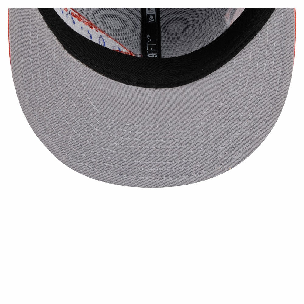 New York Mets New Era Stretched Two-Tone 9FIFTY Adjustable Hat - Royal/Orange Hats