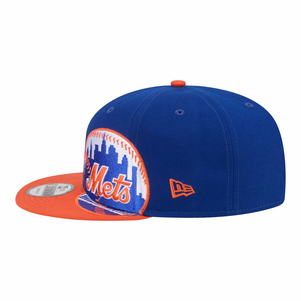 New York Mets New Era Stretched Two-Tone 9FIFTY Adjustable Hat - Royal/Orange Hats