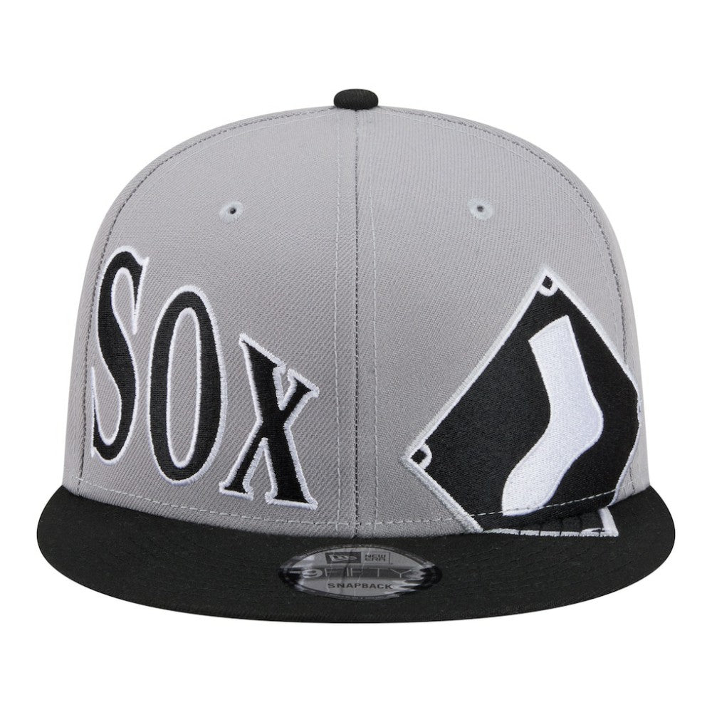 Chicago White Sox New Era Stretched Two-Tone 9FIFTY Adjustable Hat - Gray/Black Hats