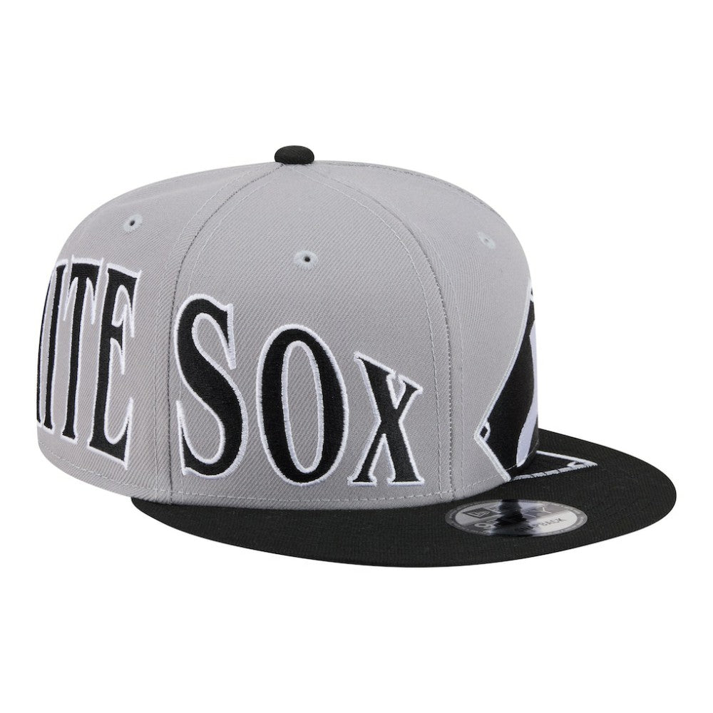 Chicago White Sox New Era Stretched Two-Tone 9FIFTY Adjustable Hat - Gray/Black Hats