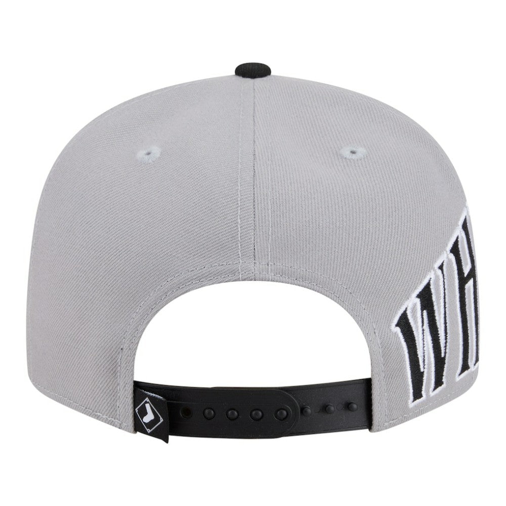 Chicago White Sox New Era Stretched Two-Tone 9FIFTY Adjustable Hat - Gray/Black Hats