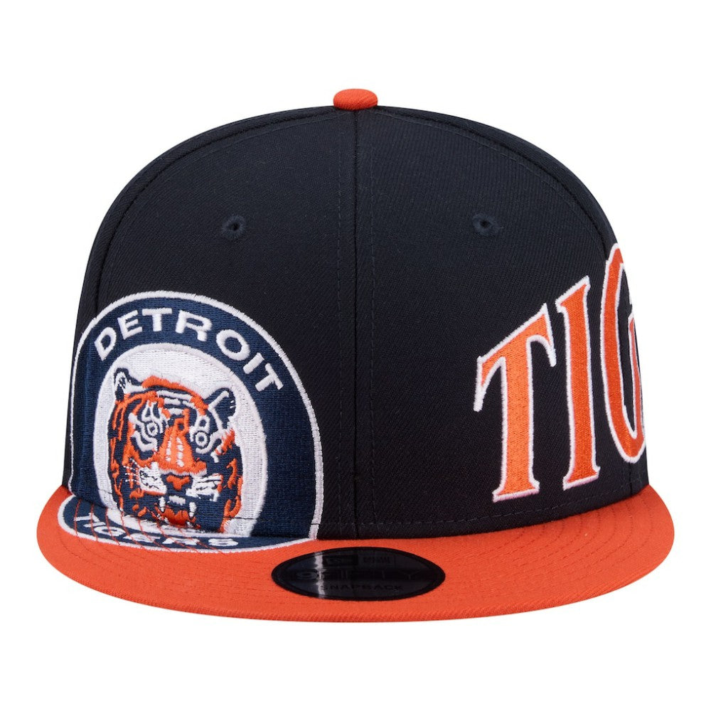 Detroit Tigers New Era Stretched Two-Tone 9FIFTY Adjustable Hat - Navy/Orange Hats