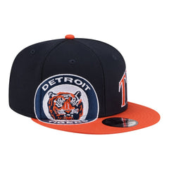 Detroit Tigers New Era Stretched Two-Tone 9FIFTY Adjustable Hat - Navy/Orange Hats