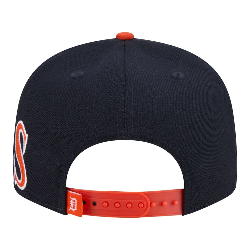 Detroit Tigers New Era Stretched Two-Tone 9FIFTY Adjustable Hat - Navy/Orange Hats