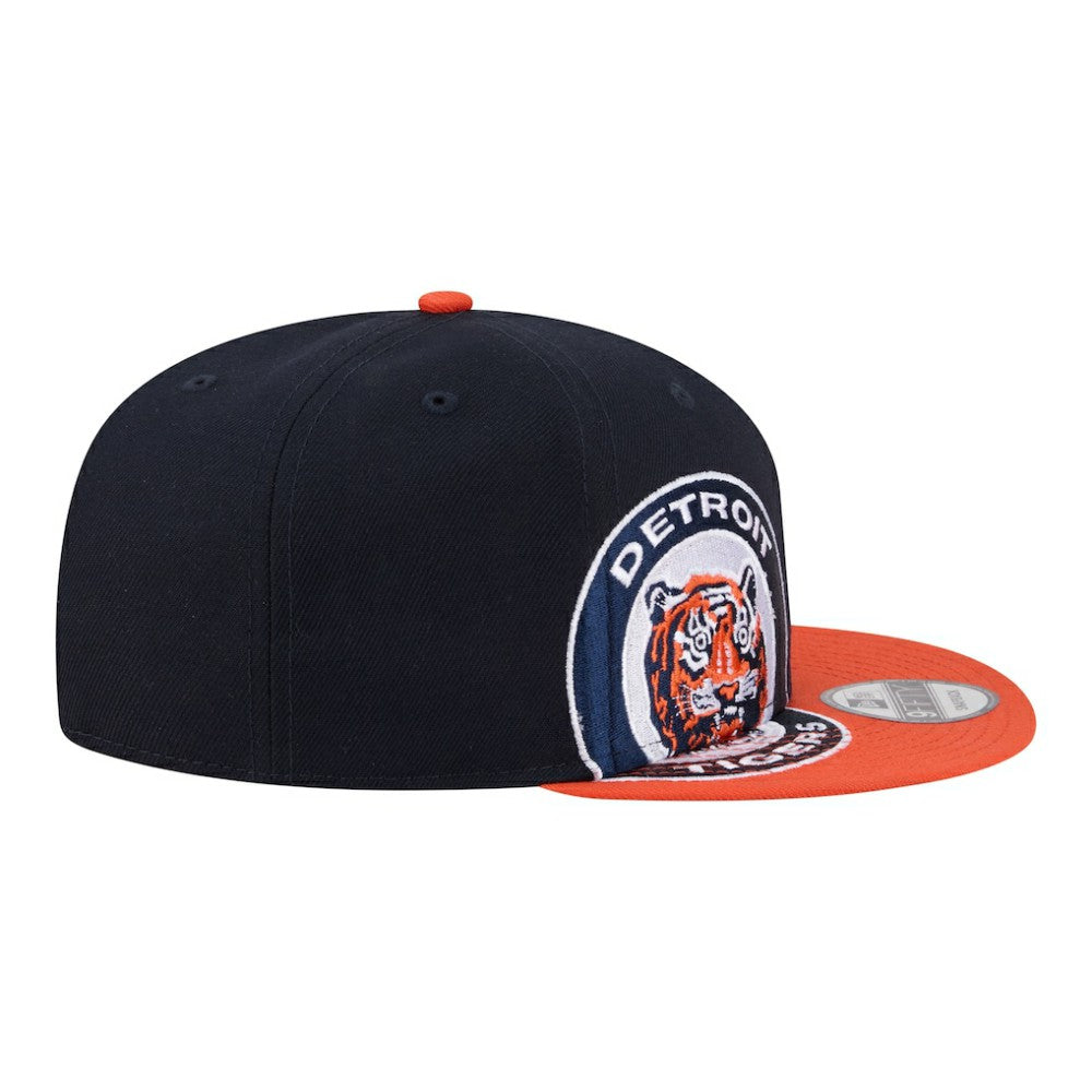 Detroit Tigers New Era Stretched Two-Tone 9FIFTY Adjustable Hat - Navy/Orange Hats