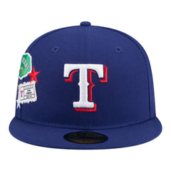 Texas Rangers New Era City Patch 59FIFTY Fitted Hat - Royal Hats