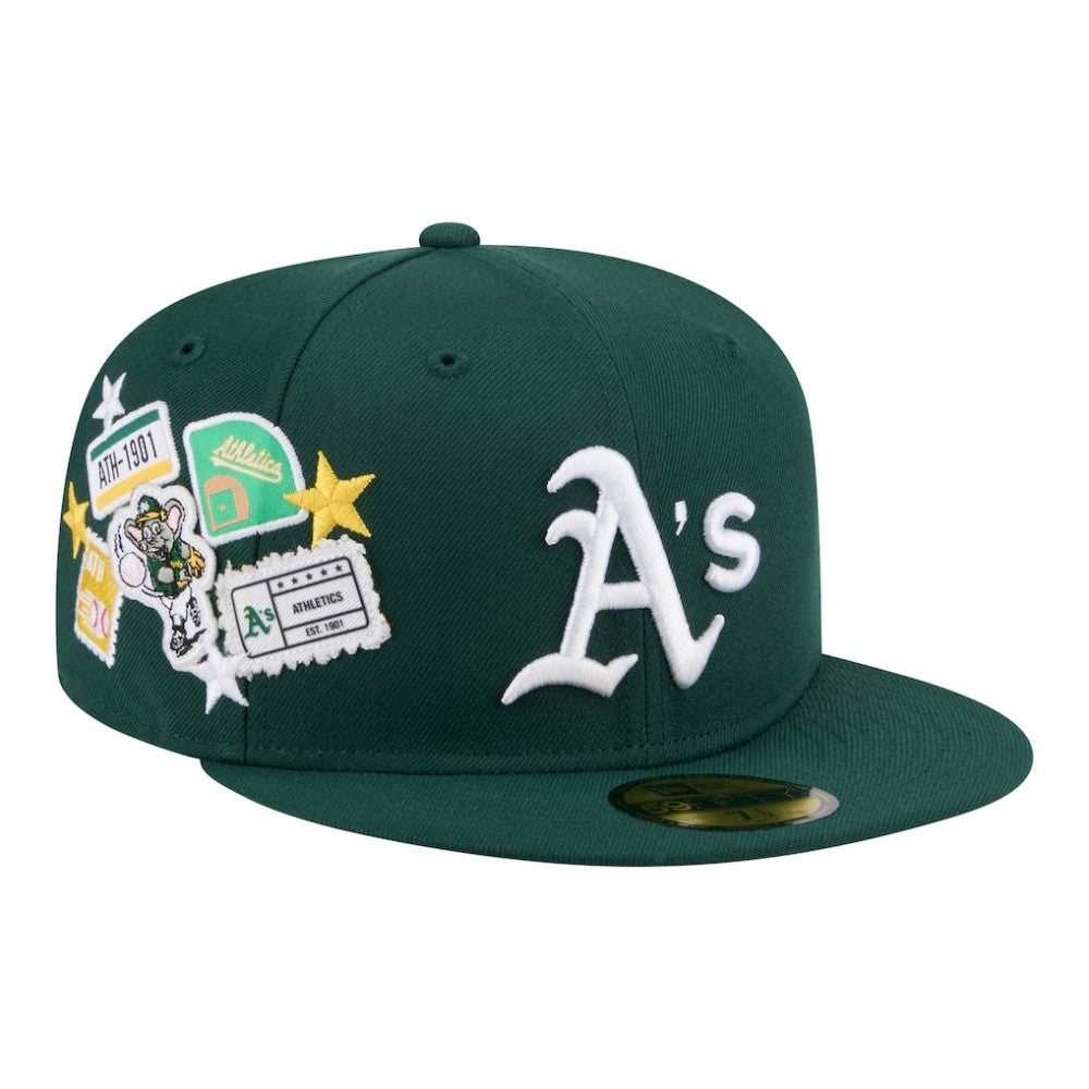 Athletics New Era City Patch 59FIFTY Fitted Hat - Green Hats