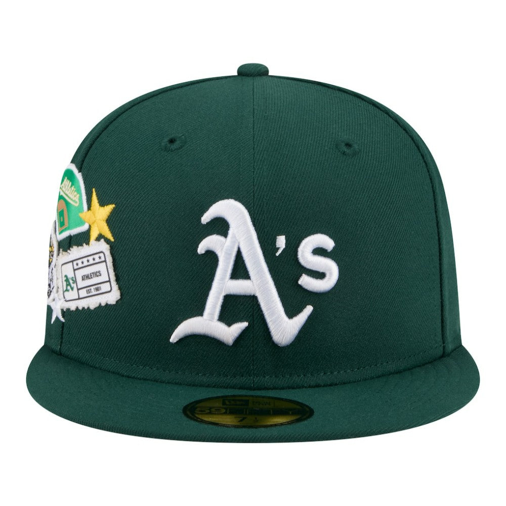 Athletics New Era City Patch 59FIFTY Fitted Hat - Green Hats