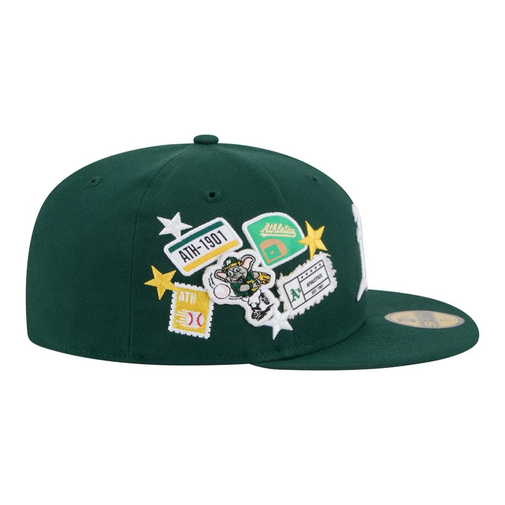 Athletics New Era City Patch 59FIFTY Fitted Hat - Green Hats