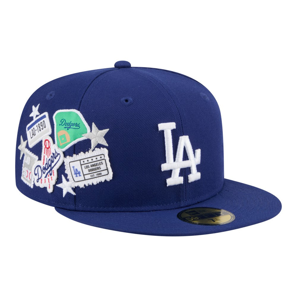 Los Angeles Dodgers New Era City Patch 59FIFTY Fitted Hat - Royal Hats