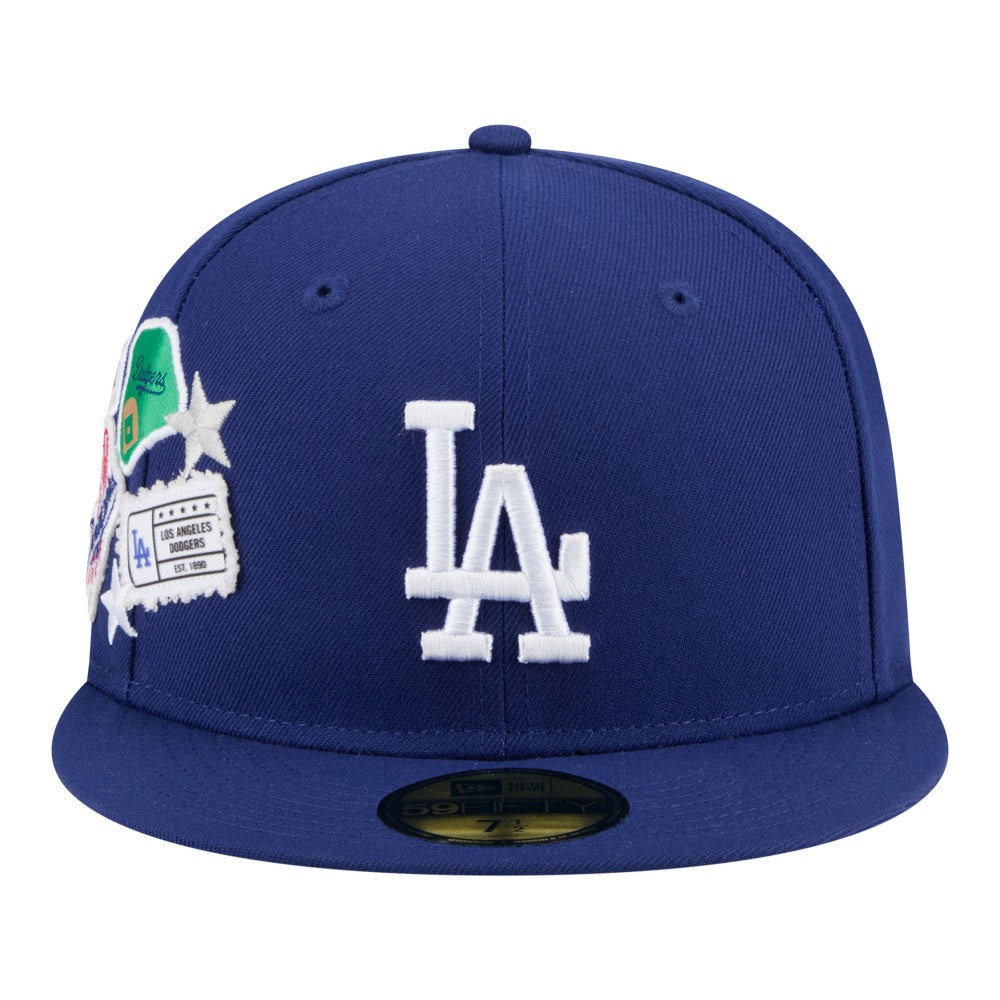 Los Angeles Dodgers New Era City Patch 59FIFTY Fitted Hat - Royal Hats