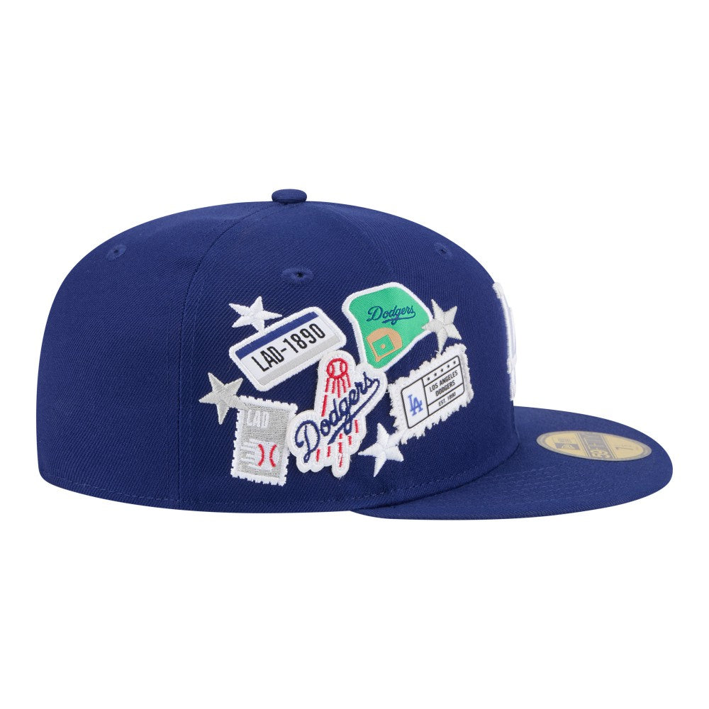 Los Angeles Dodgers New Era City Patch 59FIFTY Fitted Hat - Royal Hats