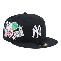 New York Yankees New Era City Patch 59FIFTY Fitted Hat - Navy Hats