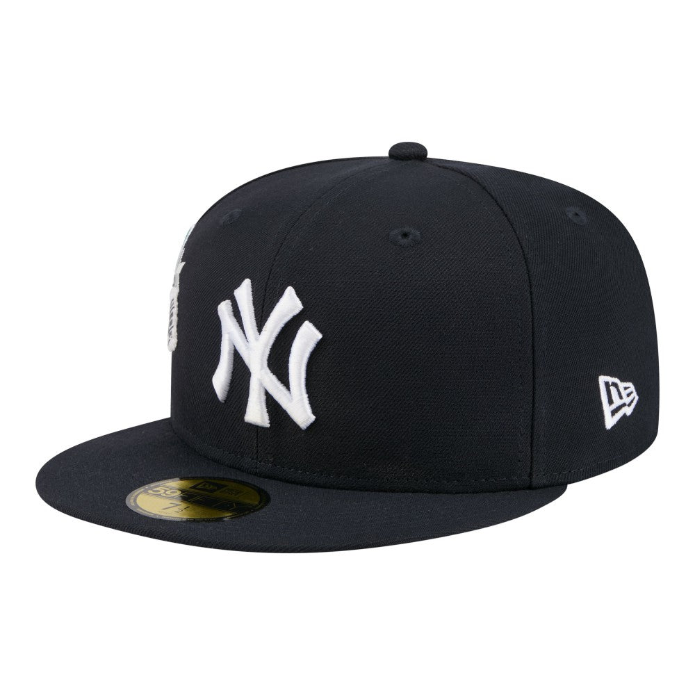 New York Yankees New Era City Patch 59FIFTY Fitted Hat - Navy Hats