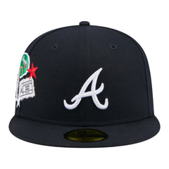 Atlanta Braves New Era City Patch 59FIFTY Fitted Hat - Navy Hats