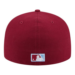 Philadelphia Phillies New Era City Patch 59FIFTY Fitted Hat - Burgundy Hats