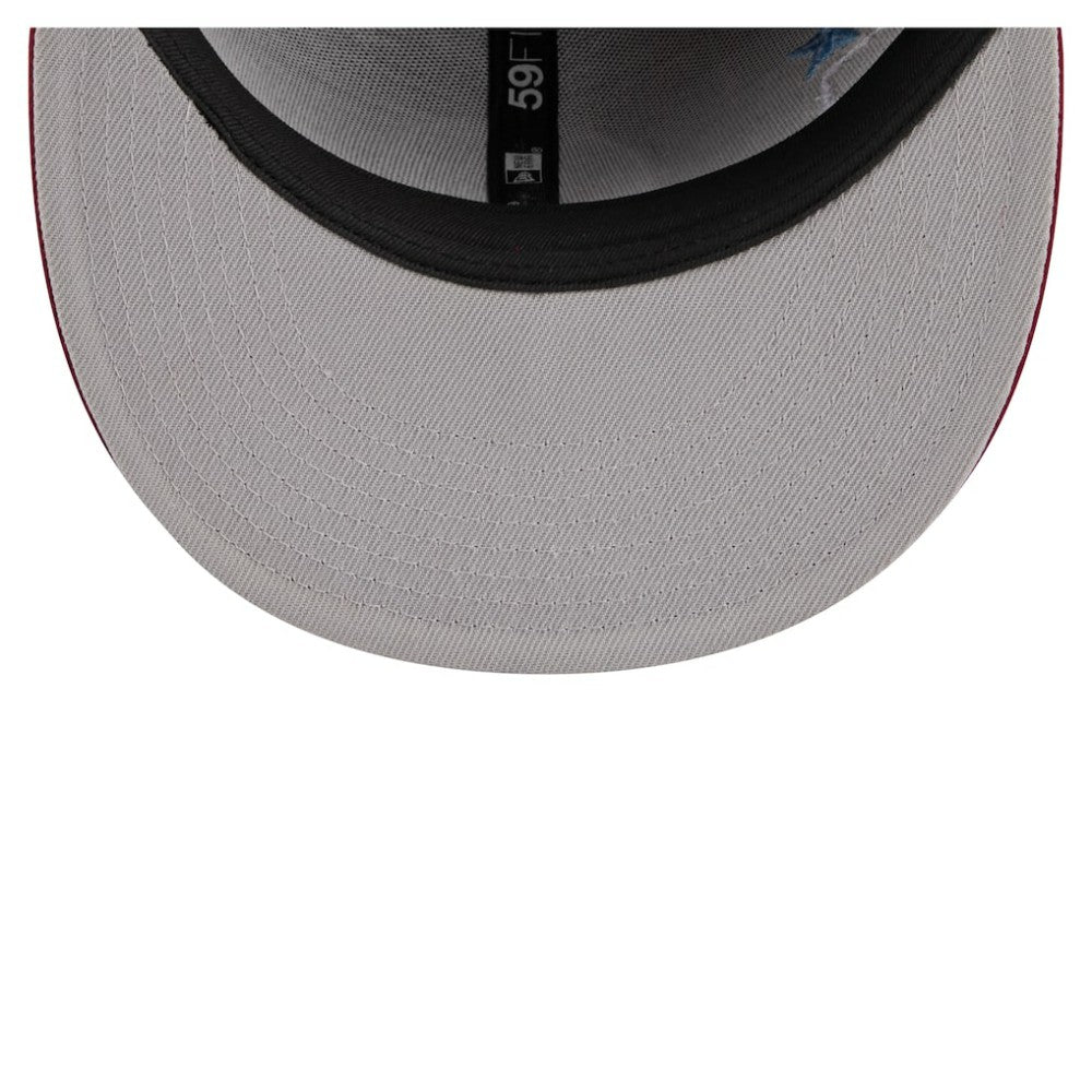 Philadelphia Phillies New Era City Patch 59FIFTY Fitted Hat - Burgundy Hats