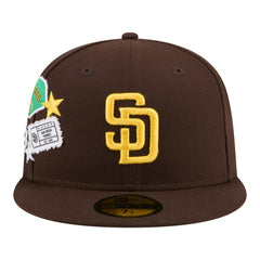 San Diego Padres New Era City Patch 59FIFTY Fitted Hat - Brown Hats