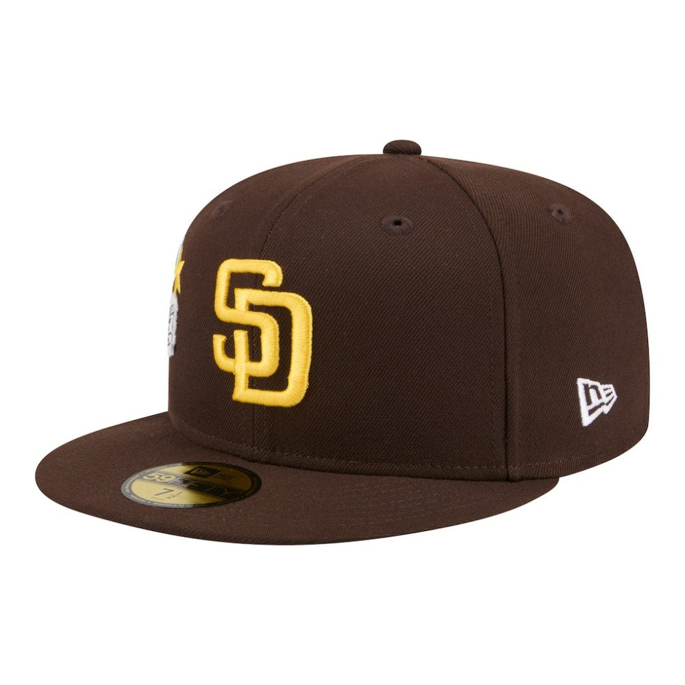 San Diego Padres New Era City Patch 59FIFTY Fitted Hat - Brown Hats